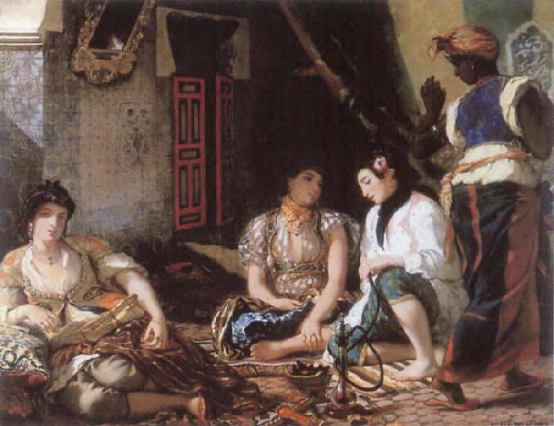 Eugene Delacroix Algerian Women in their Chamber oil painting image